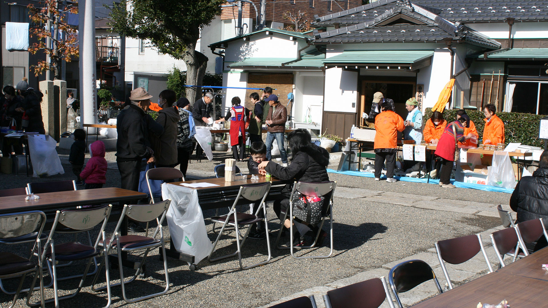 町会主催芋煮会